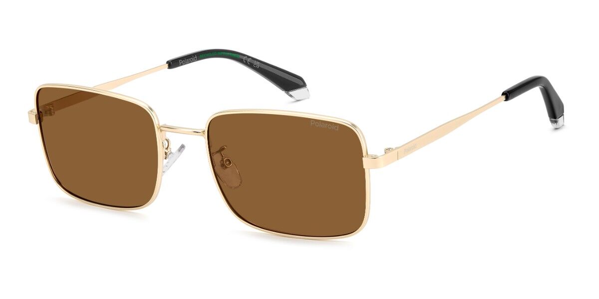 Polaroid PLD 4213/G/S/X Asian Fit AOZ/SP, Gold frame, Brown lenses