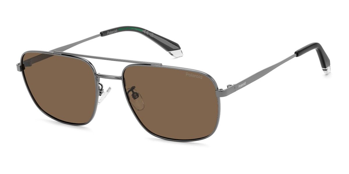 Polaroid PLD 4214/G/S/X Asian Fit R80/SP, Silver frame, Brown lenses