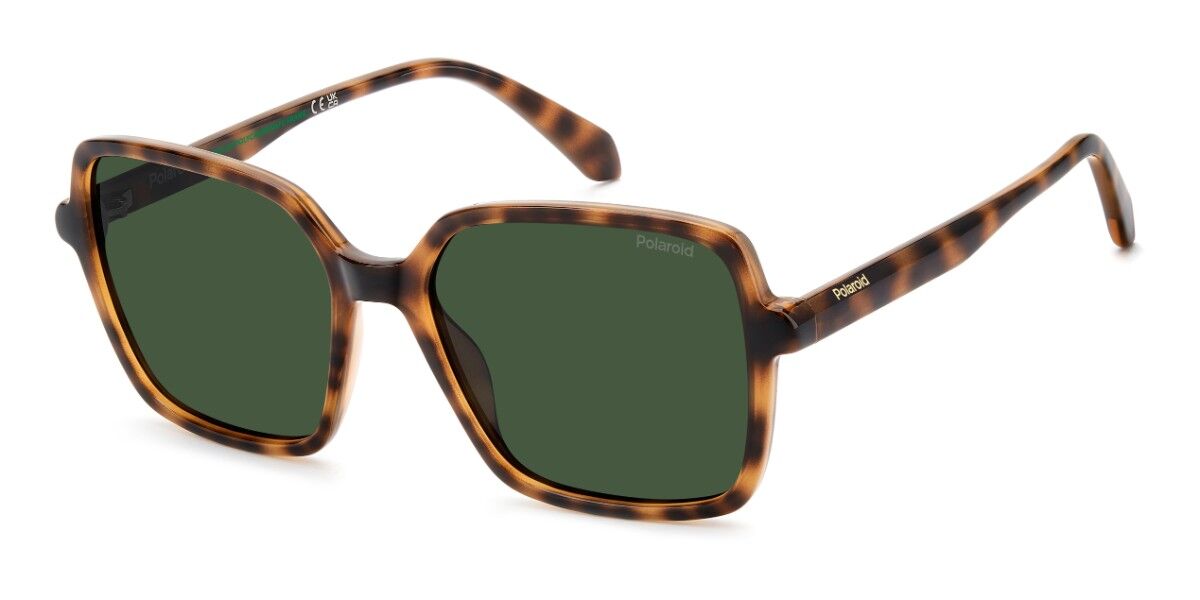 Polaroid PLD 4217/S Polarized 086/UC, Tortoiseshell frame, Green Polarized lenses