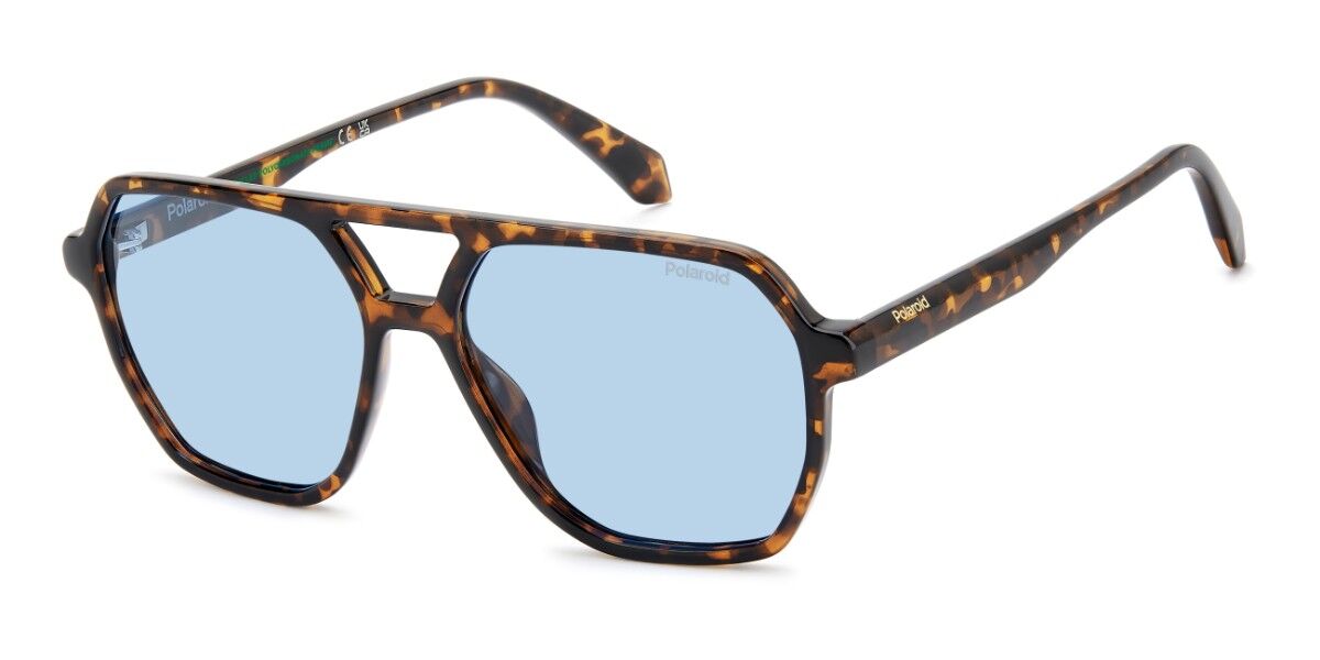 Polaroid PLD 4218/S Polarized 086/C3, Tortoiseshell frame, Blue Polarized lenses