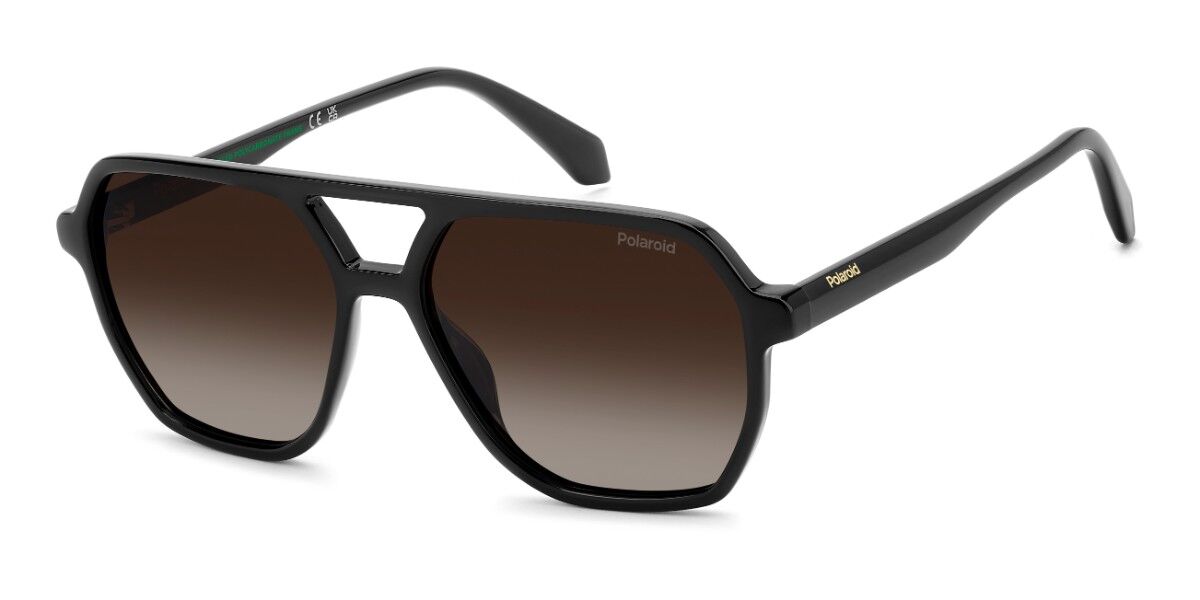 Polaroid PLD 4218/S 807/LA, Black frame, Gradient Brown lenses