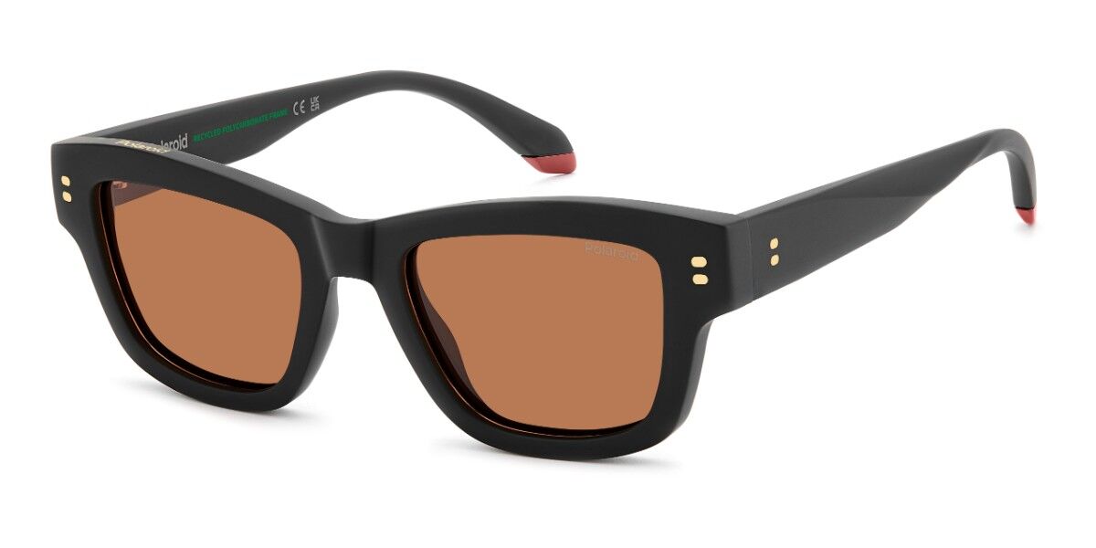 Polaroid PLD 6256/S/X Polarized 003/HE, Black frame, Copper Brown Polarized lenses