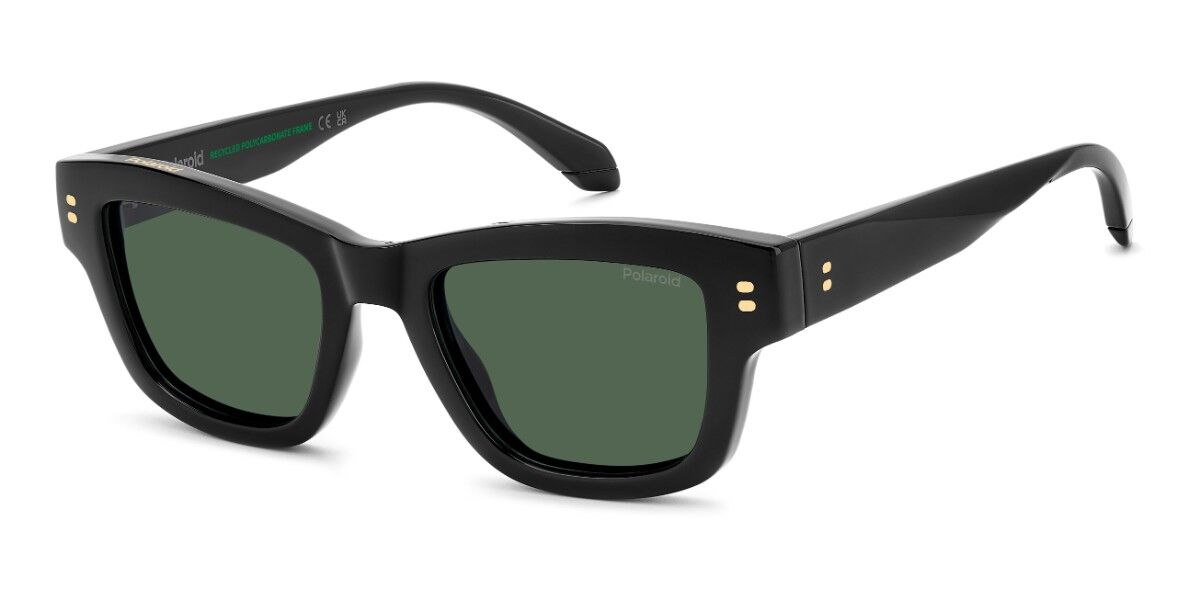Polaroid PLD 6256/S/X Polarized 807/UC, Black frame, Green Polarized lenses