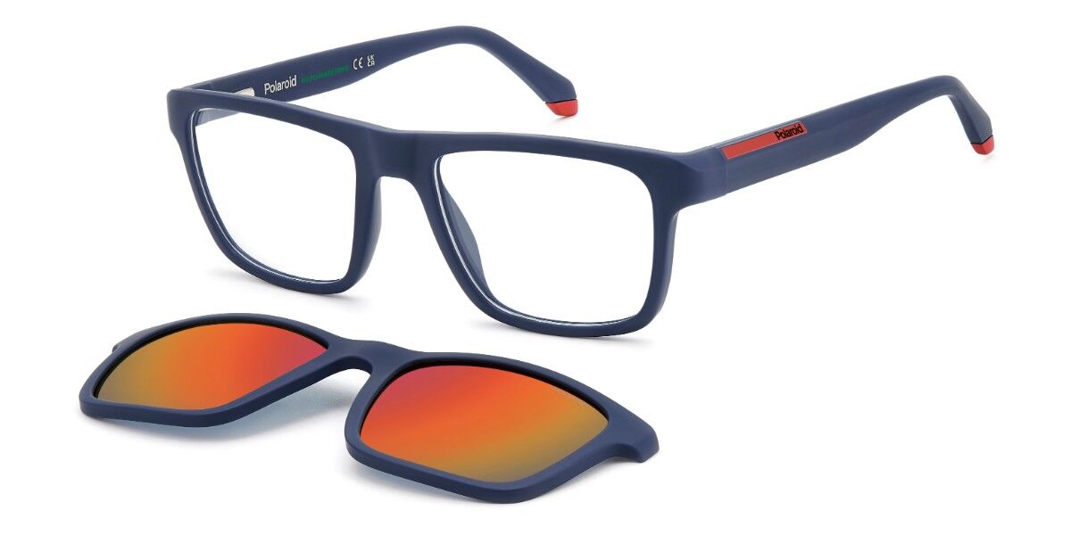 Polaroid PLD D641/C with Clip-On FLL/OZ, Blue frame