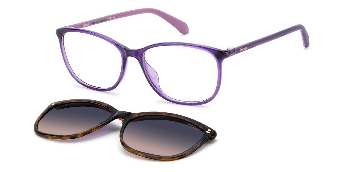Polaroid PLD D642/C with Clip-On B3V/Z7, Purple frame