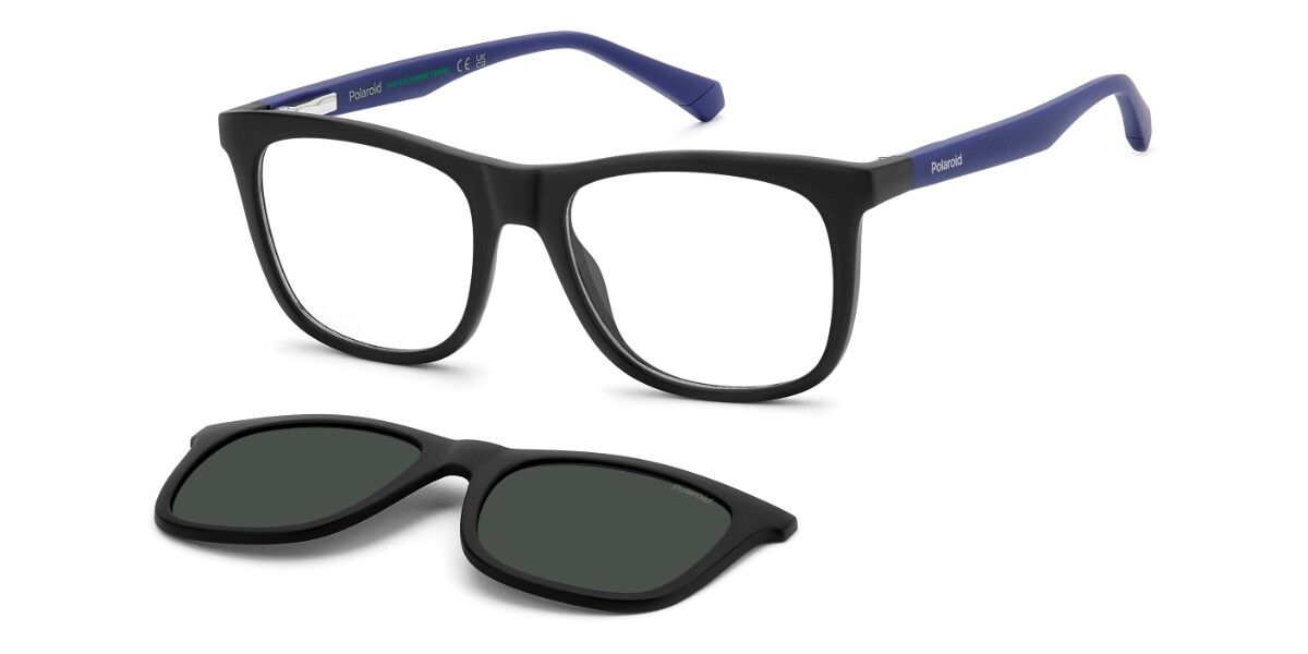 Polaroid PLD 8055/CS Kids with Clip-on 0VK/M9, Black frame