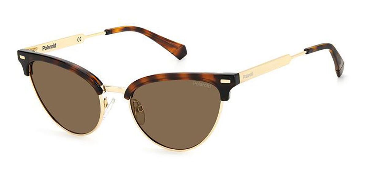 Polaroid PLD 4122/S 086/SP, Gold frame, Brown lenses
