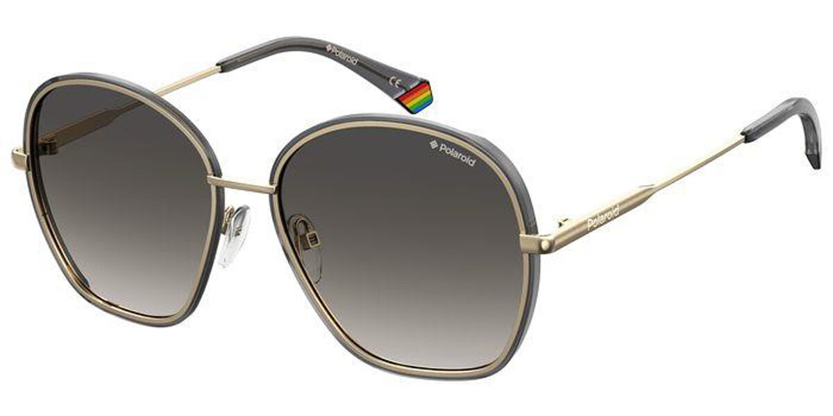 Polaroid PLD 6113/S 2M2/LB, Gold frame, Gradient Grey lenses