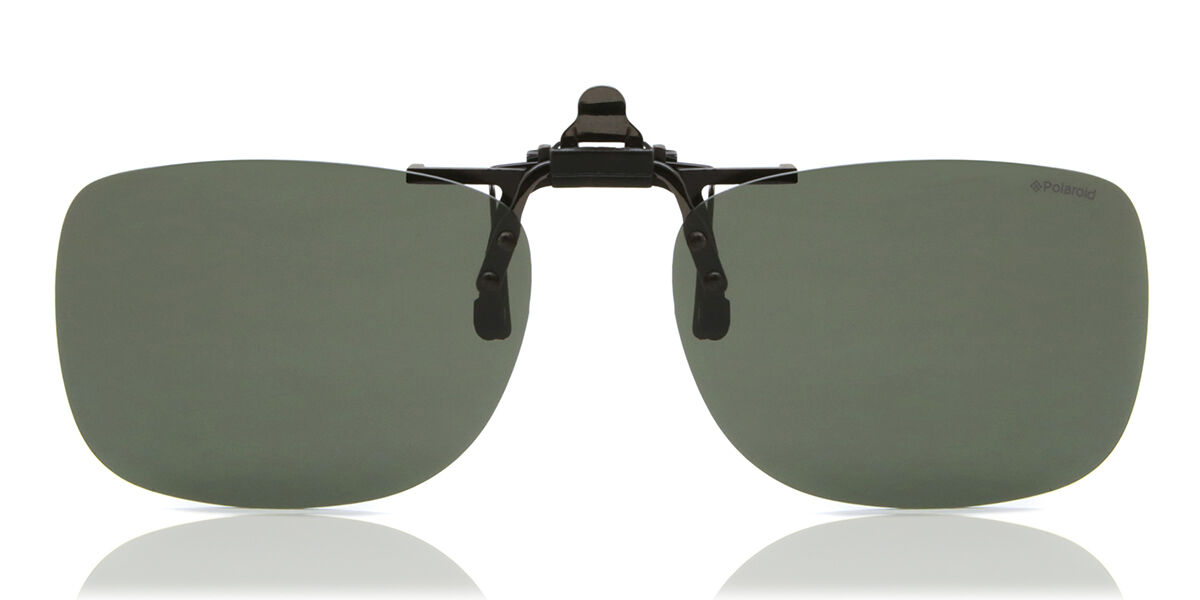 Polaroid PLD 0003/C-ON Clip-On Only Polarized DL5/RC, Grey frame, Green lenses
