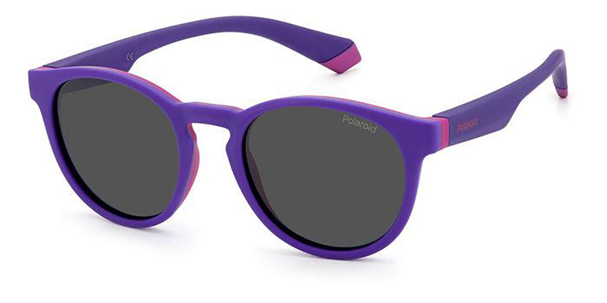 Polaroid PLD 8048/S Polarized Kids 848/M9, Purple frame, Grey lenses