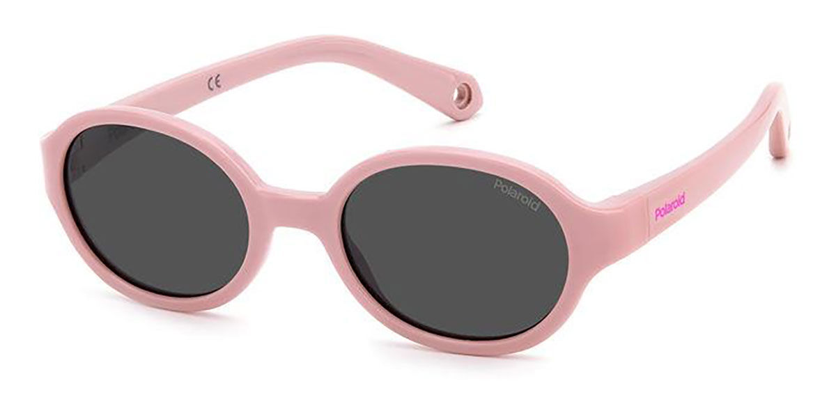Polaroid PLD K004/S Kids 35J/M9, Pink frame, Grey lenses