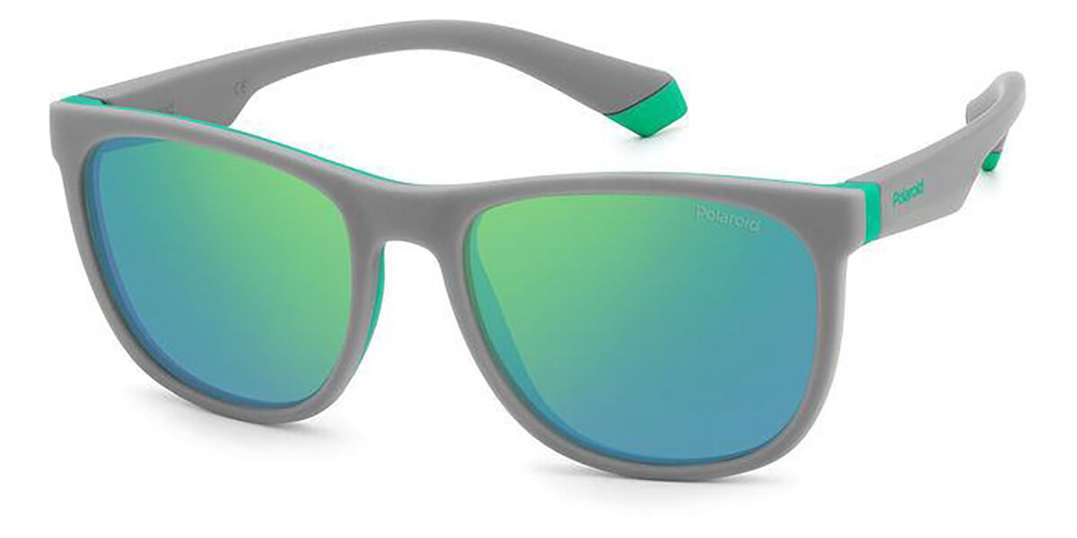Polaroid PLD 8048/S Kids 3U5/5Z, Grey frame, Green lenses