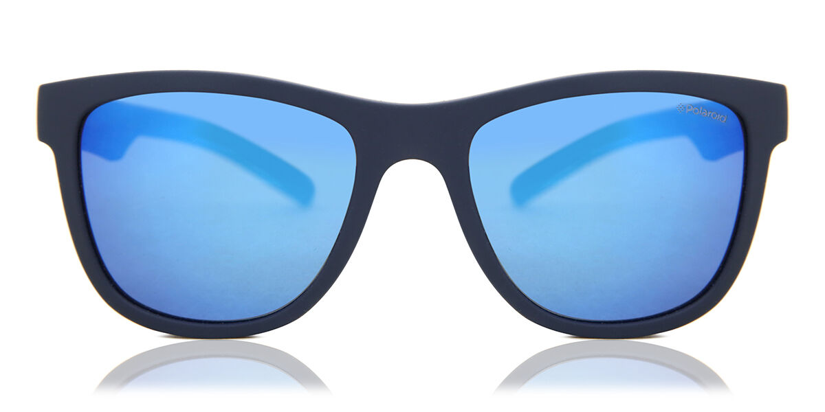 Polaroid PLD 8018/S Kids CIW/JY, Blue Carbon Fiber frame, Grey lenses