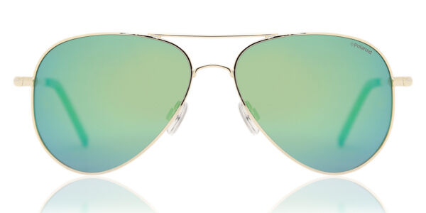 Polaroid PLD 6012/N Polarized J5G/K7, Gold frame, Green lenses