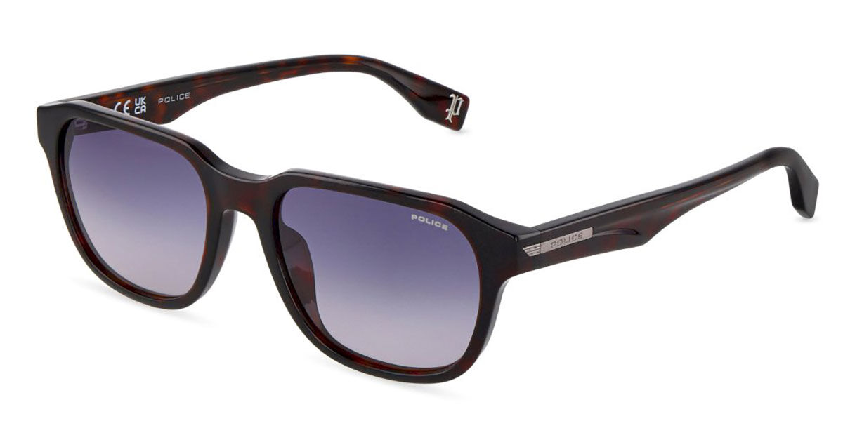 Police SPLU67 NERVE 1 Polarized 0722, Gradient Blue lenses