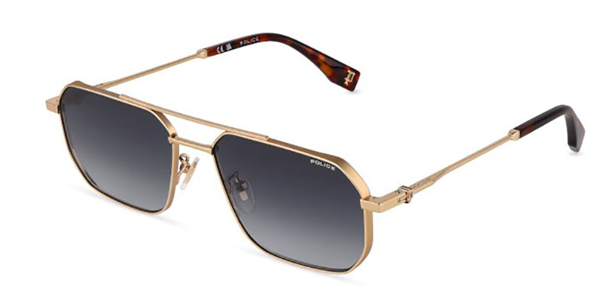 Police SPLU74 FORCE 11 Polarized 0349, Gradient Blue lenses