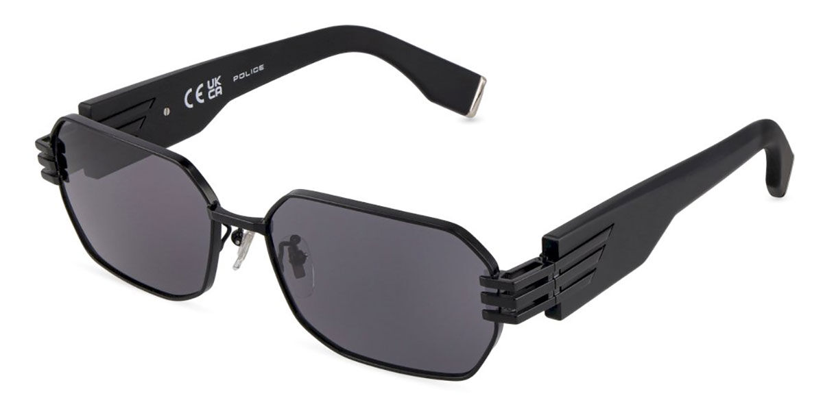 Police SPLU79 0530, Black frame, Smoke Grey lenses