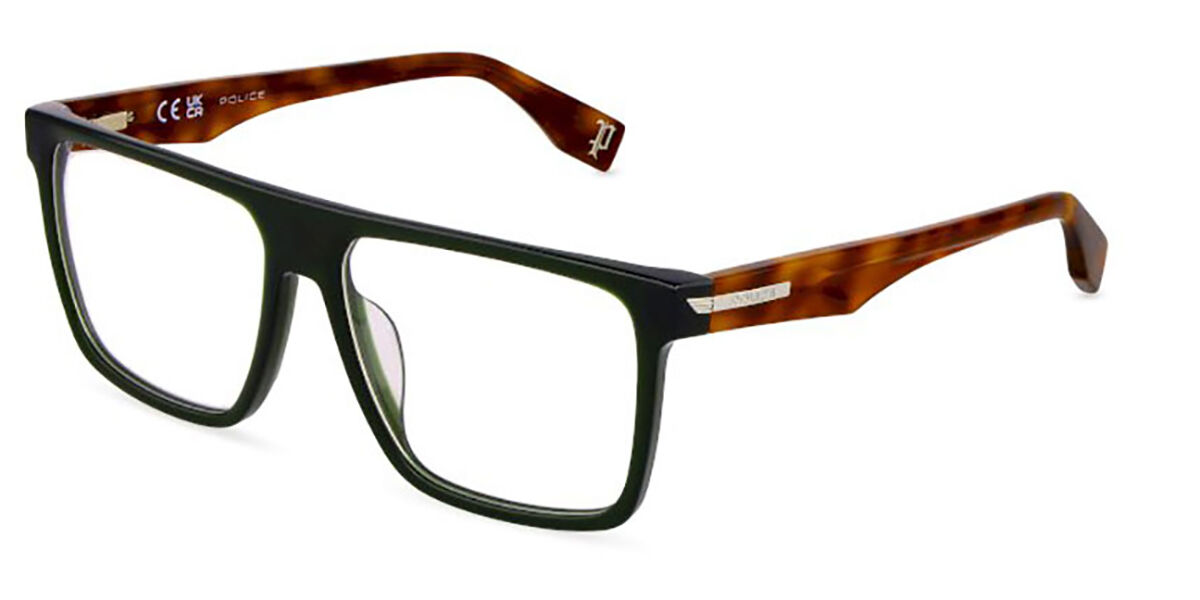 Police VPLU57 NERVE 4 09GT, Green frame