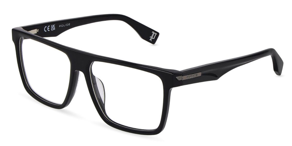 Police VPLU57 NERVE 4 0700, Black frame