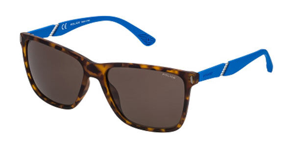 Police SPL529 SPEED 10 07VE, Tortoiseshell frame, Brown lenses
