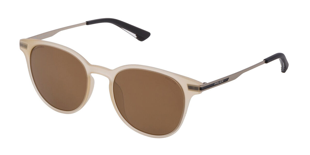 Police SPL718 SUMMERTIME 1 Polarized I02G, Brown frame, Brown Polarized lenses