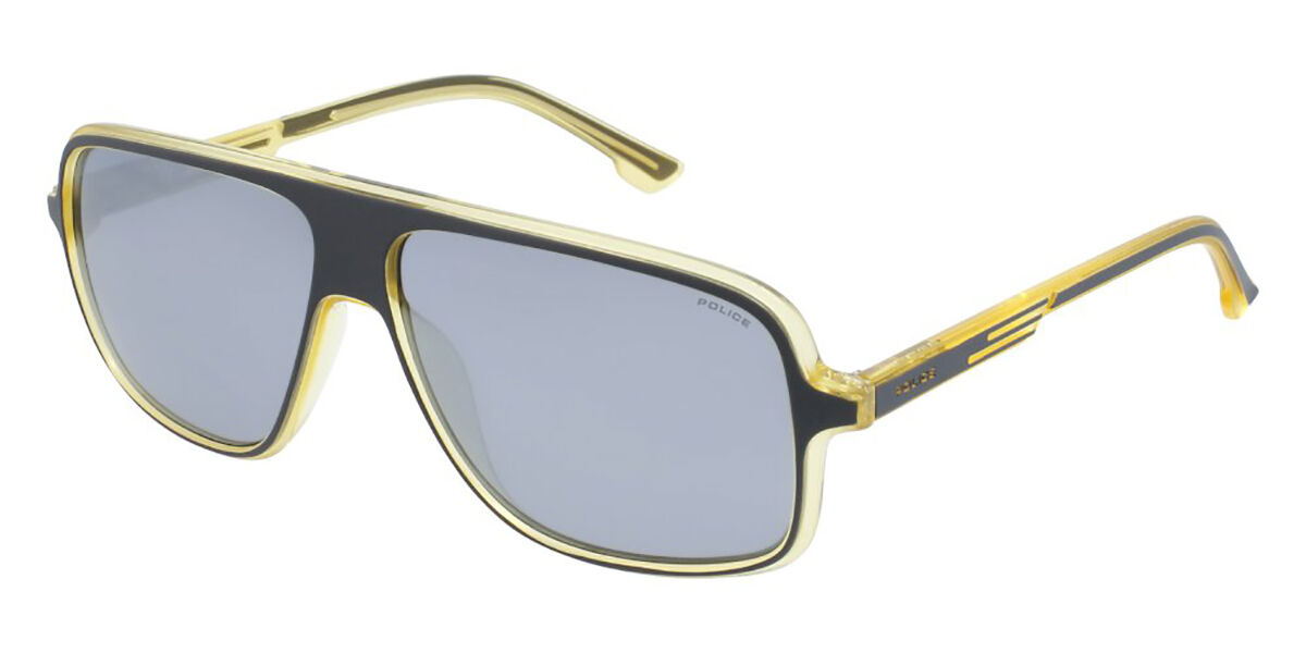 Police SPL961 OFFSET 2 Polarized KAUP, Blue frame, Grey Polarized lenses