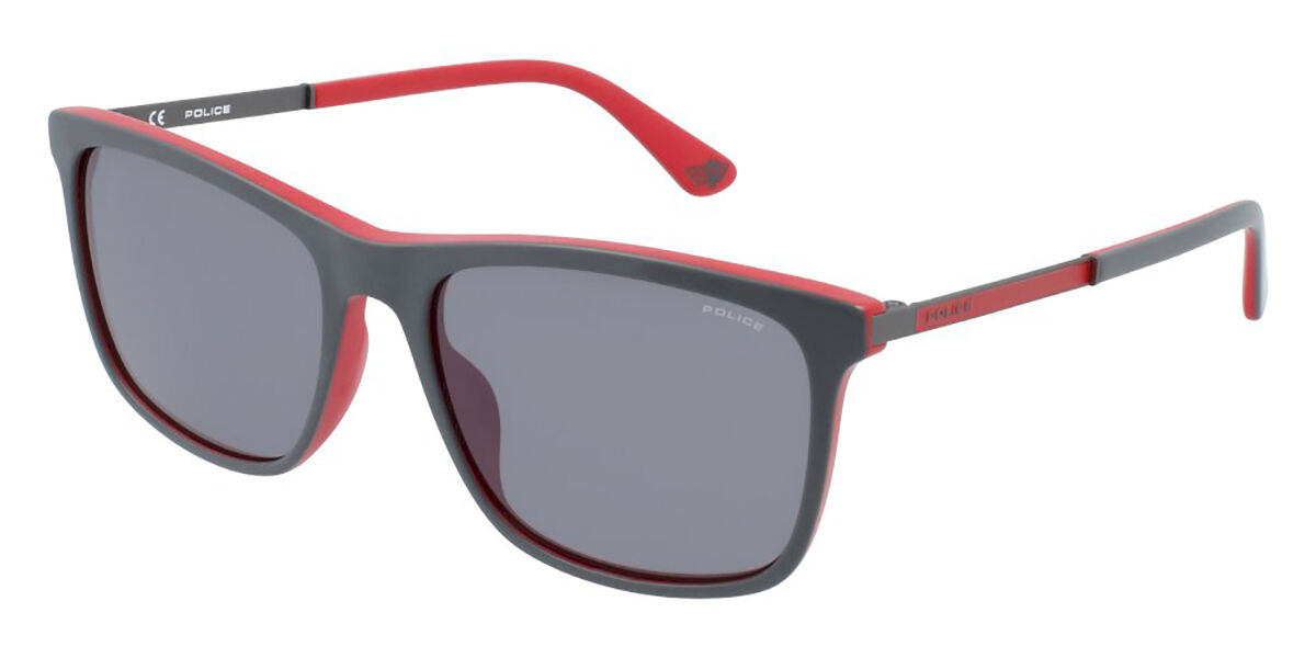 Police SPLA56 RECORD 1 1BUX, Grey frame, Grey Mirror lenses