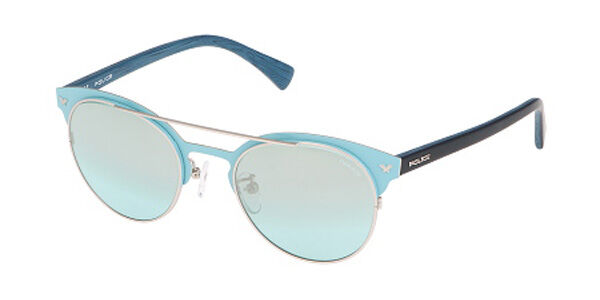 Police S8950 MOMENTUM 2 W03X, Blue frame, Gradient Green lenses
