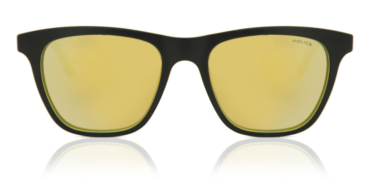 Police S1936M B29G, Black frame, Yellow lenses