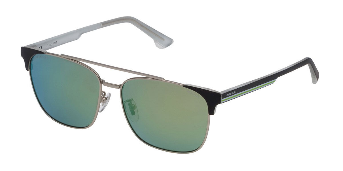 Police SPL574M 581V, Grey frame, Blue lenses