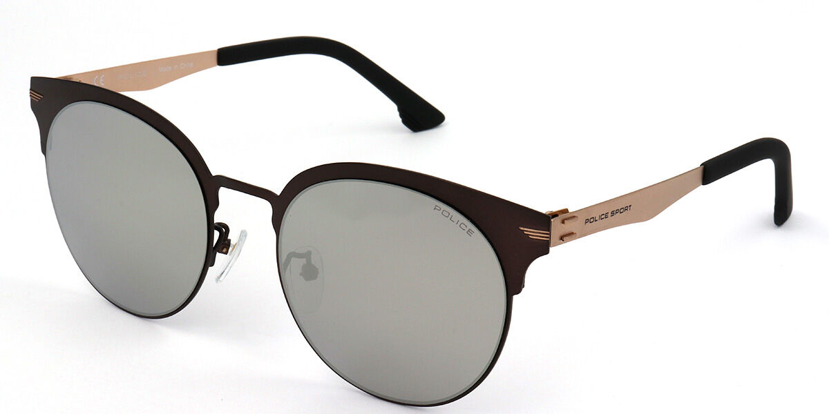 Police SPL536B 552X, Brown frame, Grey lenses