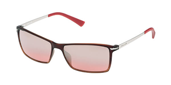 Police S1957 LOOK BLACK 3 ABRM, Red frame, Red lenses