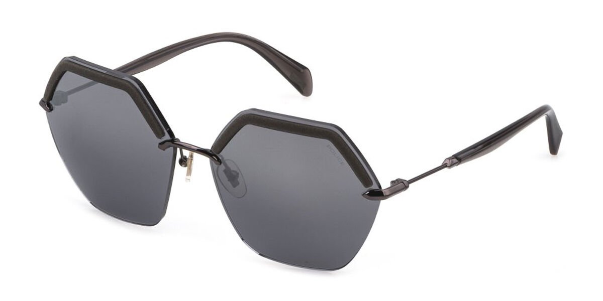 Police SPLD37 568X, Grey frame, Gradient Grey Mirror lenses
