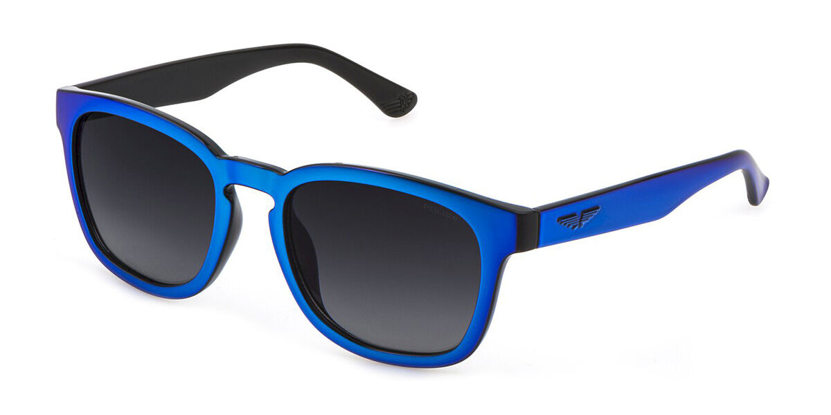 Police SPLD41 0ARE, Blue frame, Gradient Grey lenses