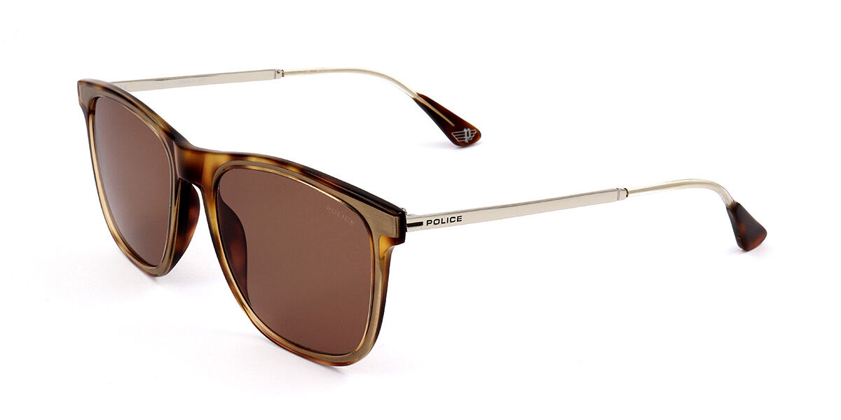 Police SPL776M 07LA, Tortoiseshell frame, Brown lenses