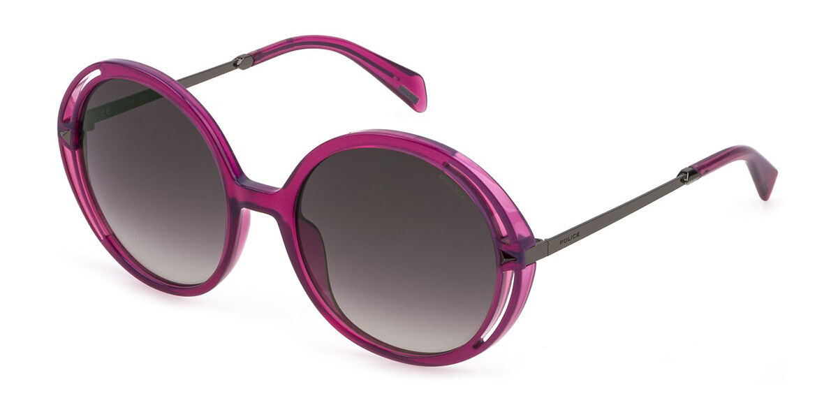 Police SPLD36 07UZ, Purple frame, Gradient Grey lenses