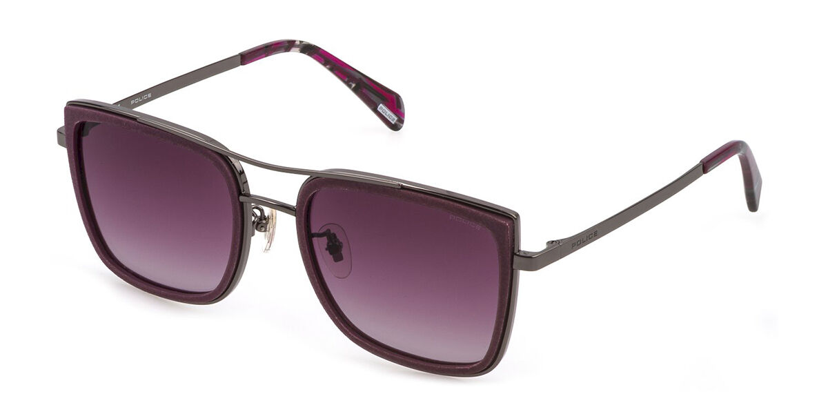 Police SPLD82 0GL7, Pink frame, Gradient Purple lenses