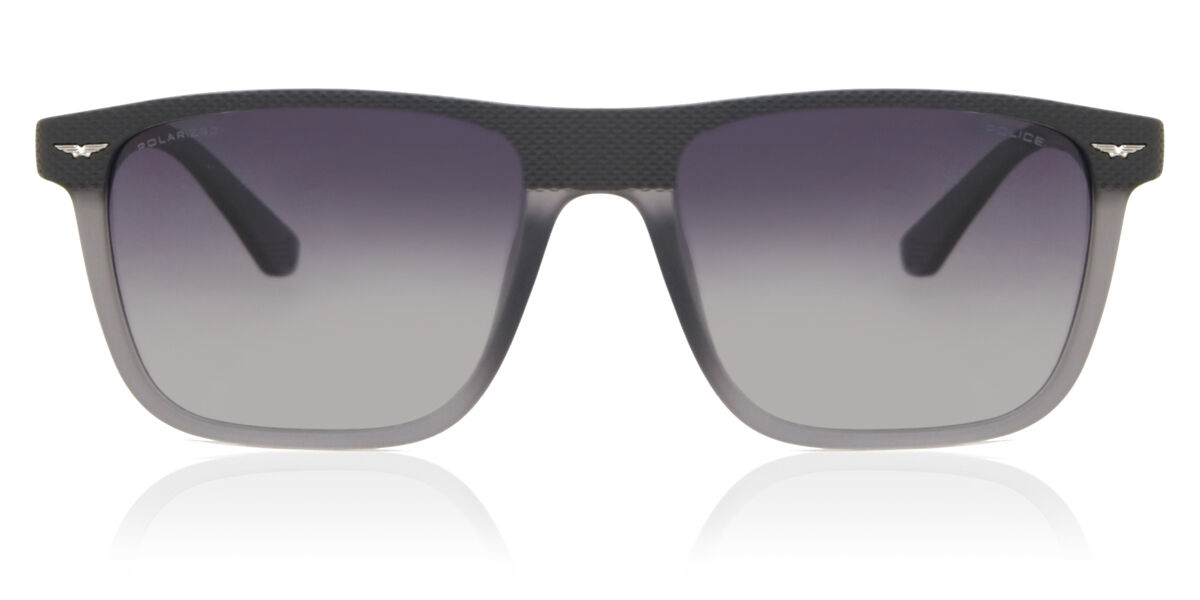 Police SPLE02 Polarized 968P, Grey frame, Gradient Grey Polarized lenses