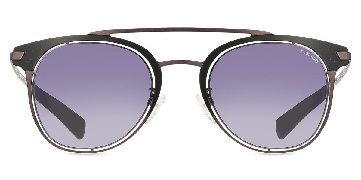 Police SPL158 OFFSIDE 6 0531, Black frame, Grey lenses