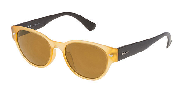 Police SPL151 OFFSTAGE 2 Polarized 760G, Yellow frame, Gold lenses