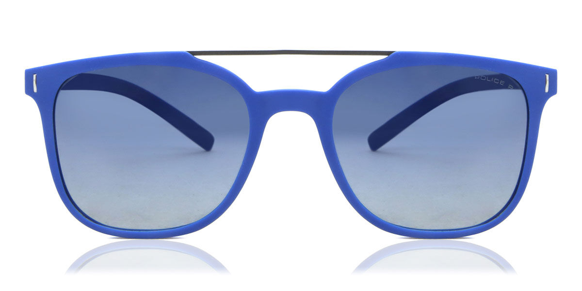 Police SPL169 WAGER 1 Polarized J15P, Blue frame, Gradient Blue lenses