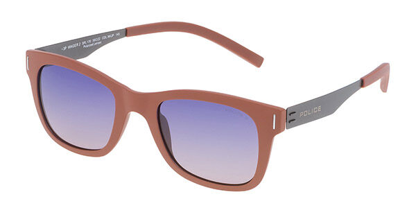 Police SPL170 WAGER 2 Polarized NKJP, Brown frame, Purple lenses