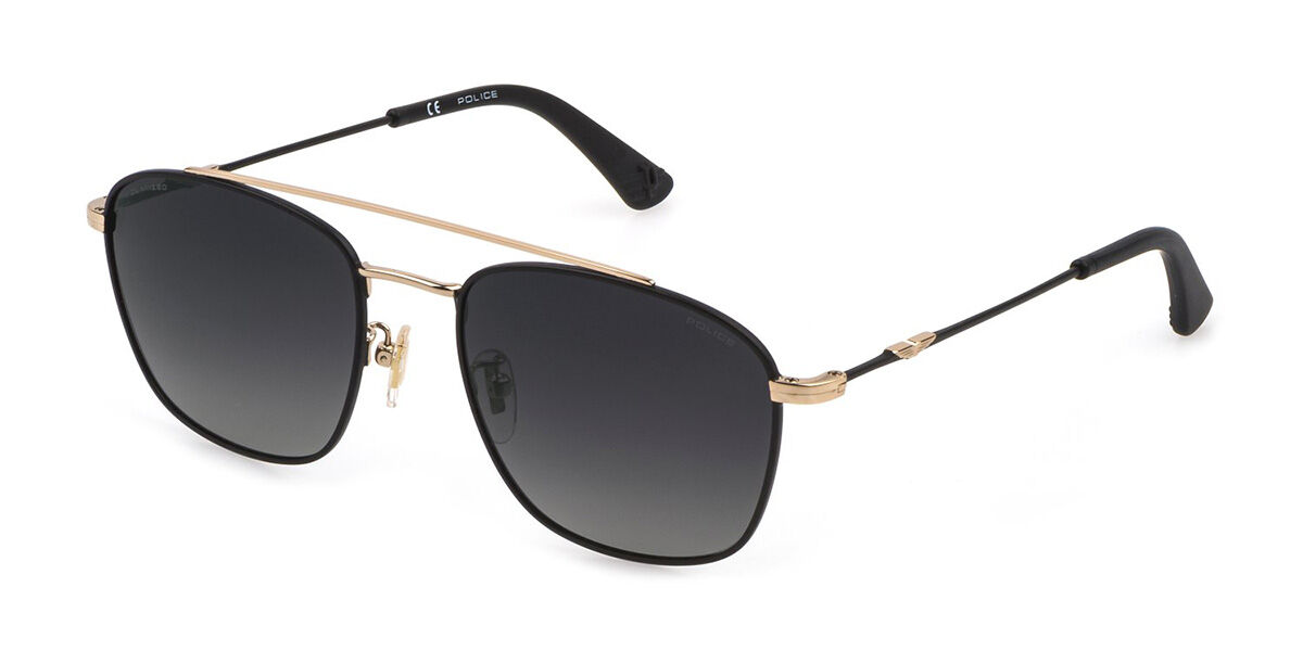Police SPL996E 302P, Gold frame, Gradient Grey lenses