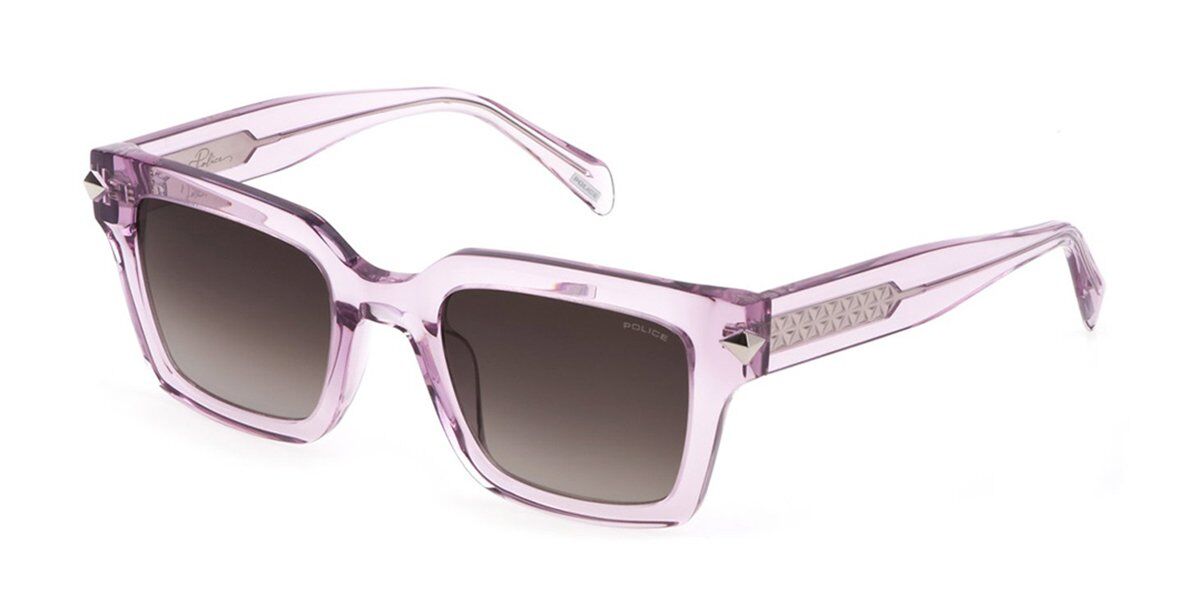 Police SPLF32 06MH, Pink frame, Gradient Brown lenses