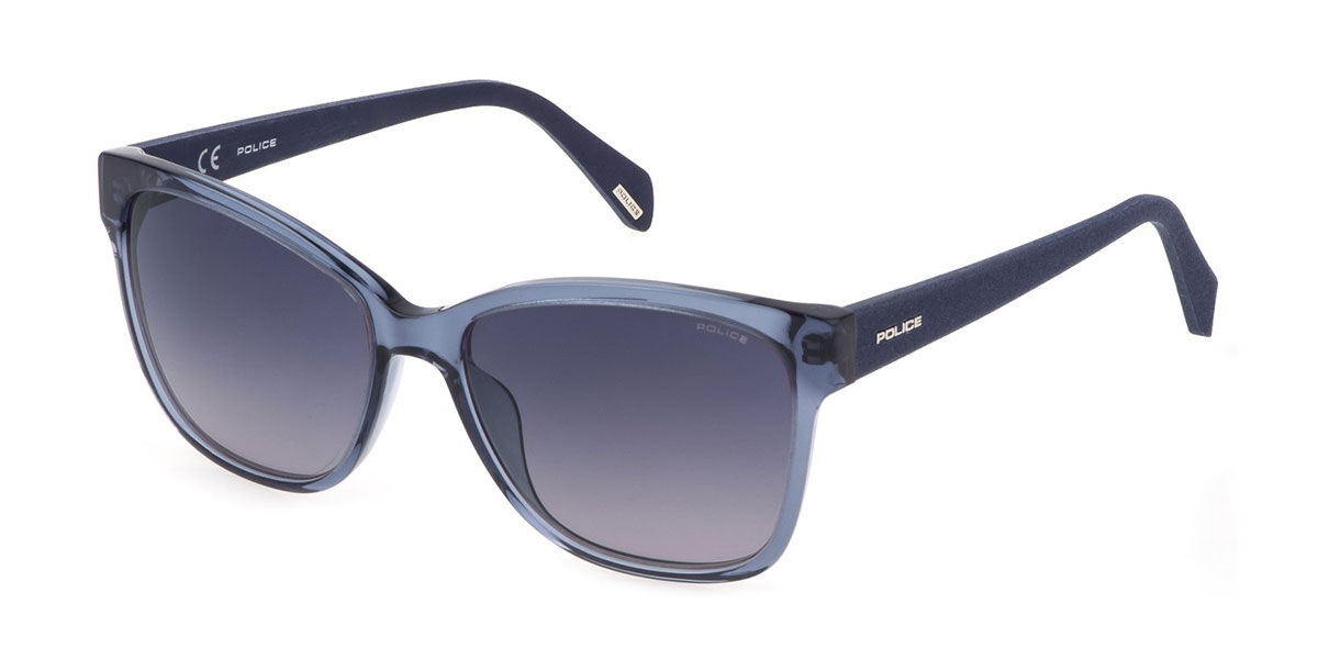 Police SPLG44 0U11, Blue frame, Gradient Blue lenses