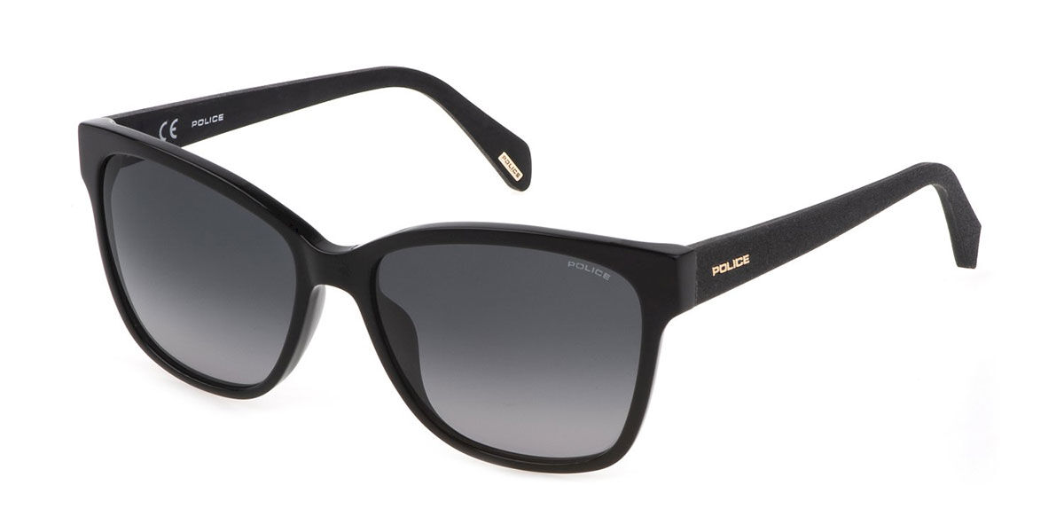 Police SPLG44 0700, Black frame, Gradient Grey lenses