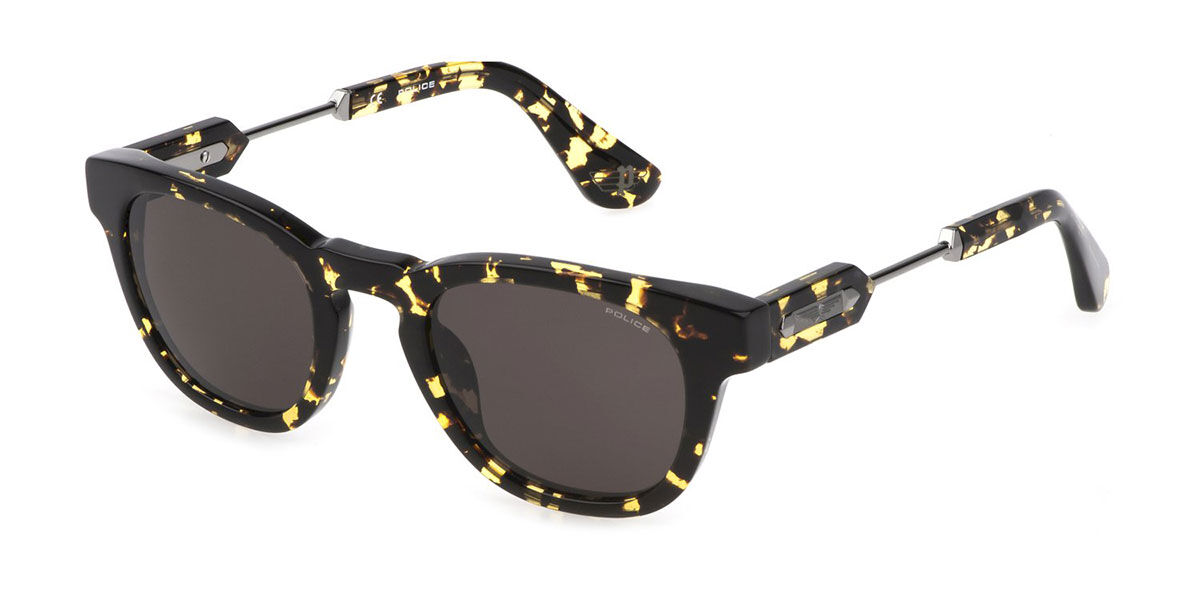 Police SPLF70 0781, Tortoiseshell frame, Dark Brown lenses