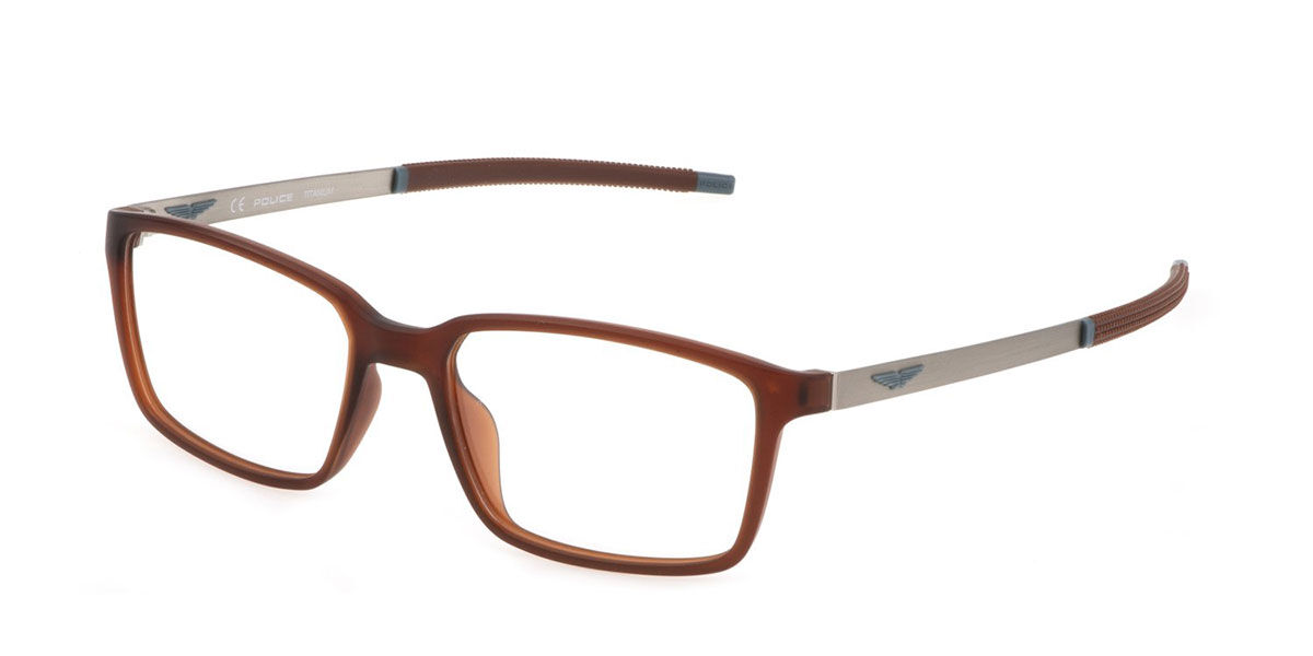 Police VPLF85 SOLSTICE 1 0M08, Brown frame