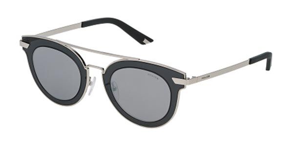 Police SPL349 HALO 2 579X, Silver frame, Grey lenses