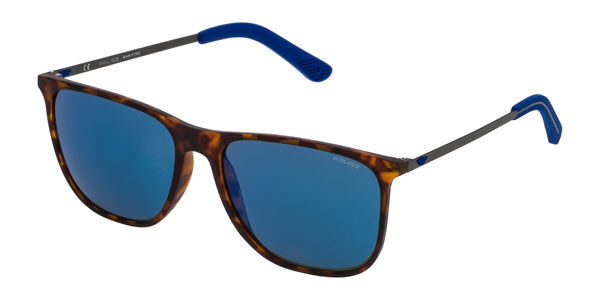 Police SPL567 EDGE 5 7VEB, Tortoiseshell frame, Blue lenses